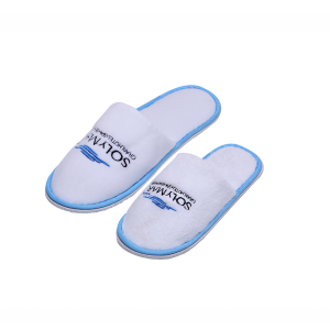 Disposable Cotton Plush Slippers with Thick Sole for Men & Women