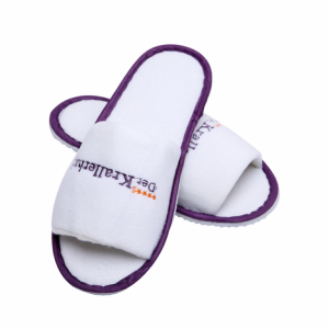 Disposable Custom Waffle White Comfortable Durable Hotel Spa Airline Slippers