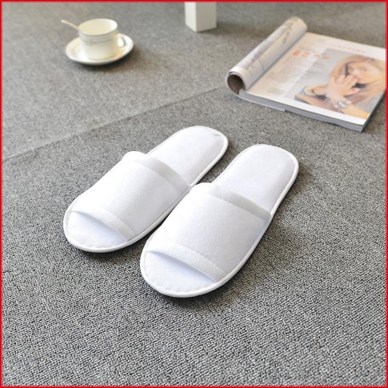 Disposable Customized Logo Hotel Amenities Unisex Soft Slippers One Use - Image 3