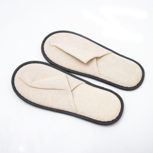 Disposable Hotel Amenities Dense Velour Slippers Eco-friendly