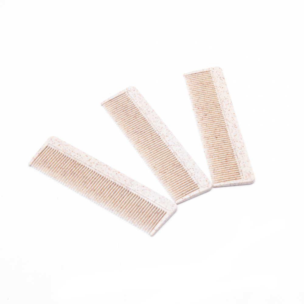 Eco-Friendly Biodegradable Portable Comb Colorful Disposable Anti-Static Wheat Straw - Image 4