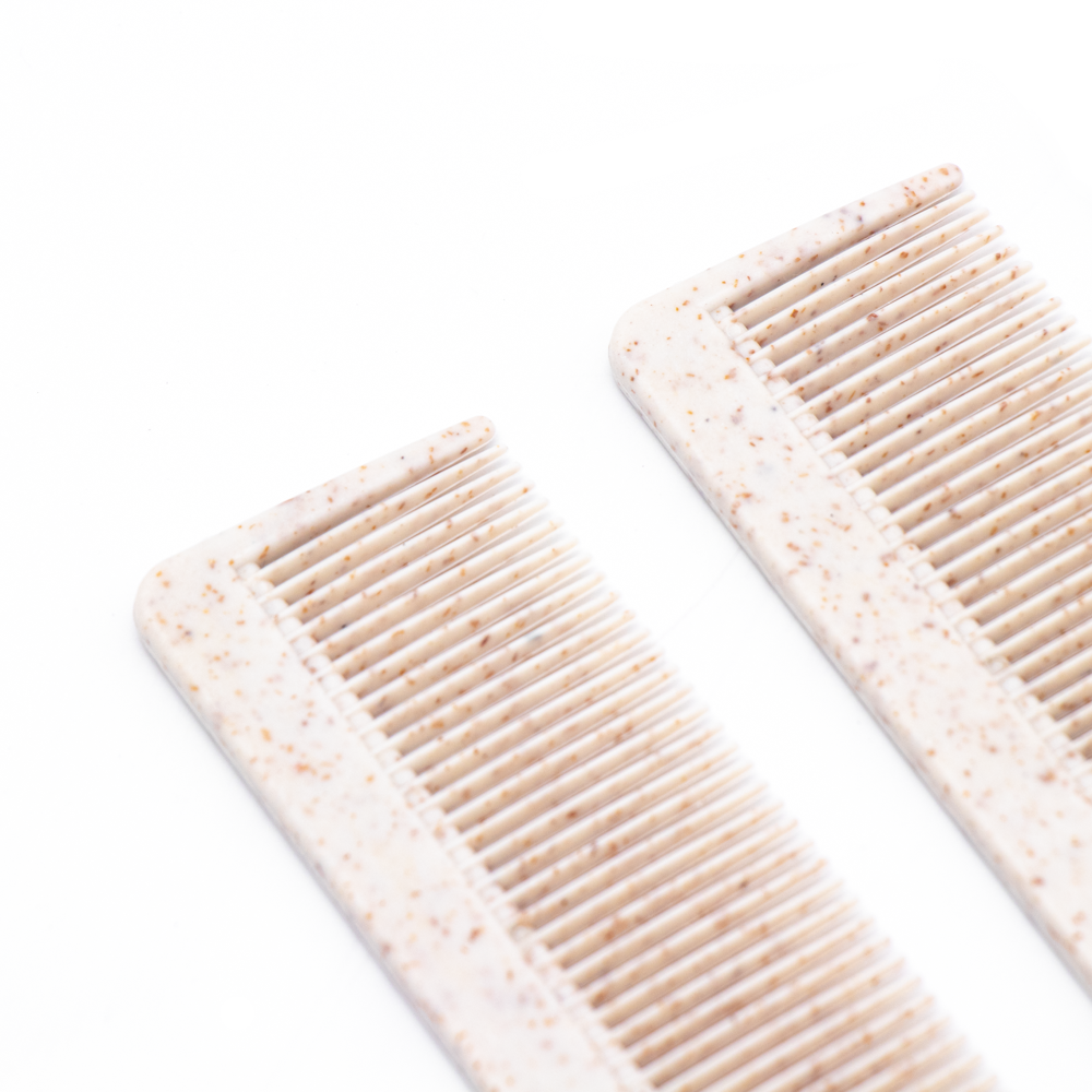 Eco-Friendly Biodegradable Portable Comb Colorful Disposable Anti-Static Wheat Straw - Image 3