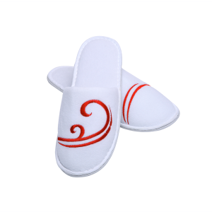Eco-friendly Soft Portable Disposable Dense Velour Unisex Slippers