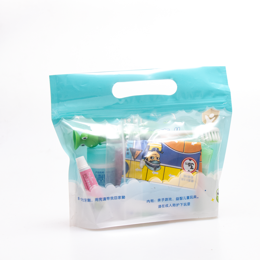 Recyclable Kids Travel Hotel Amenities Set with Toothbrush Kit - Image 2