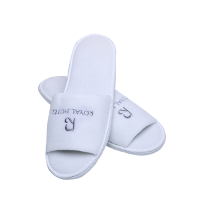 White Eco-friendly Disposable Hotel Slippers for Bathroom & Spa All Season