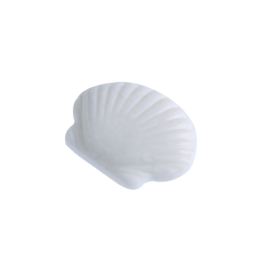 White Shell Shaped Mini Sanitizing Soap with Herbal Ingredients