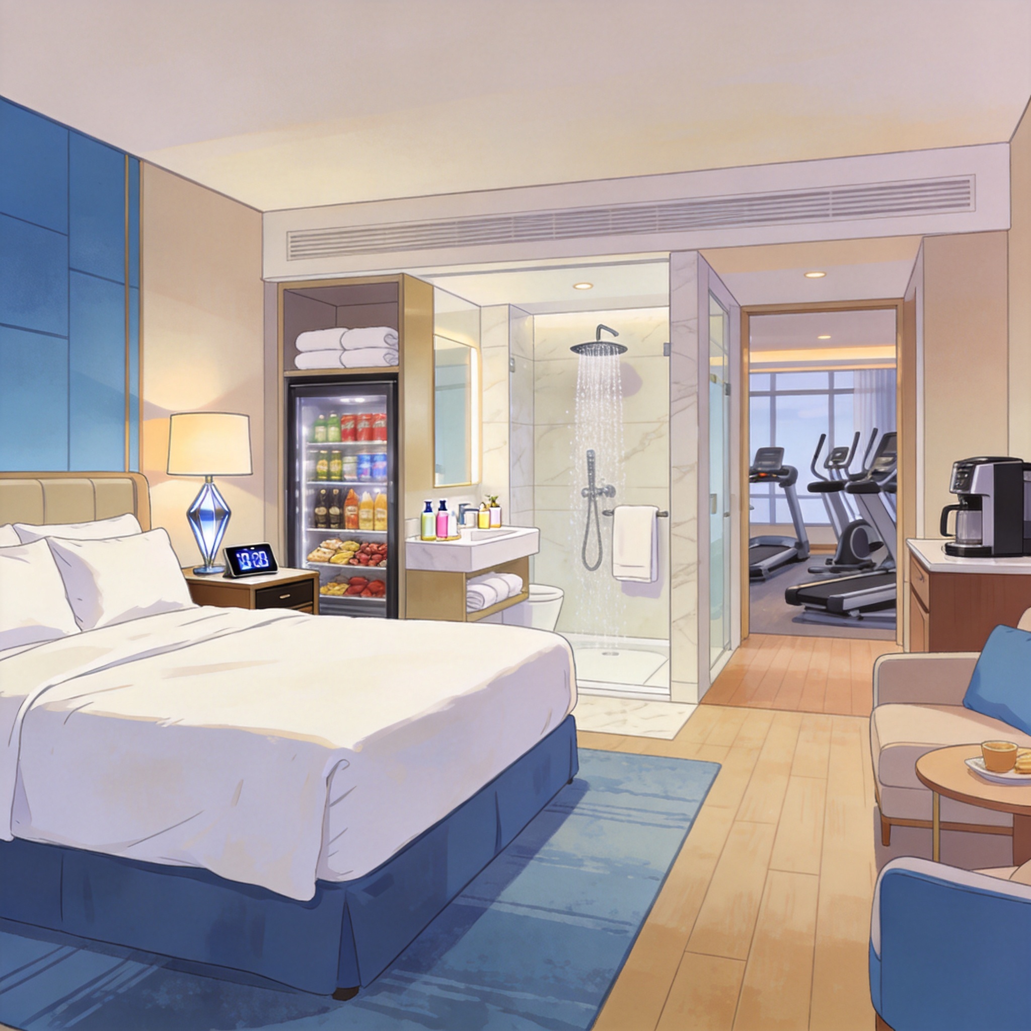 Comparison of hotel amenities and repeat booking rates