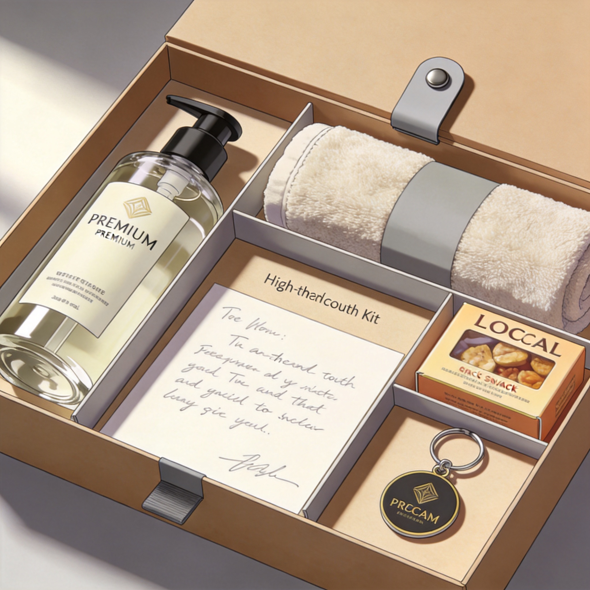 Entry-level guest welcome kit items